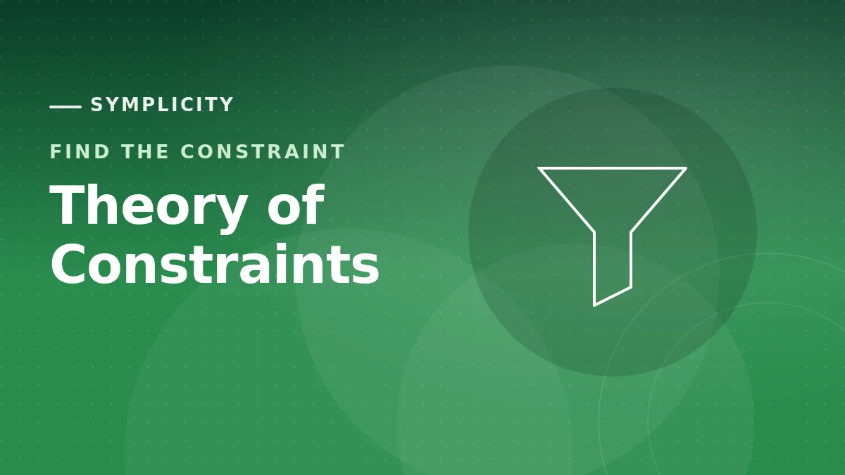 The Theory of Constraints, Explained for Busy Leaders